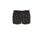 Zwarte herenboxershort met krakelingprint.