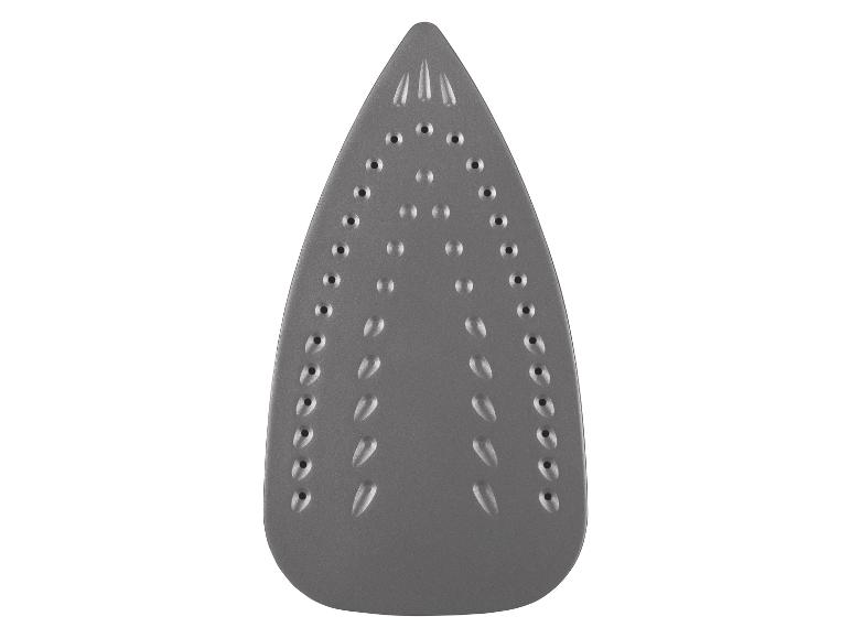 Strijkijzerzool: ergonomisch ontwerp, stoomgaten.