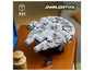Een Lego Millennium Falcon model met Star Wars details