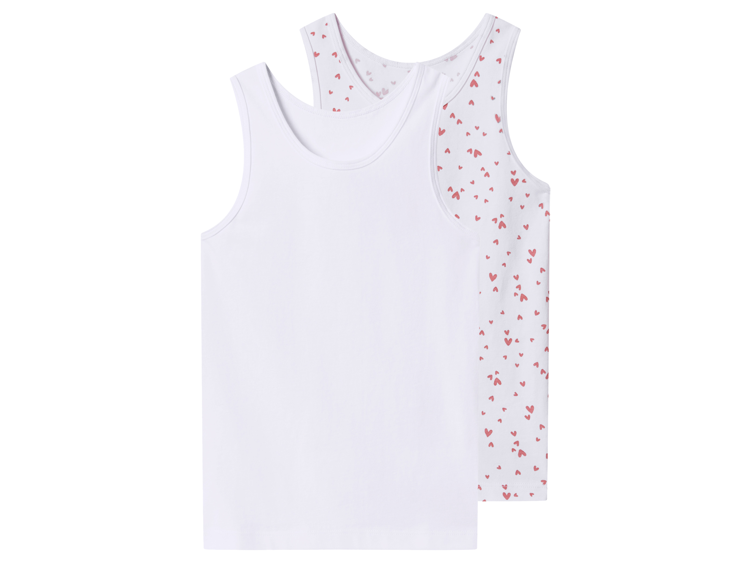 lupilu Set van 2 kinder hemden (Wit, 98/104)