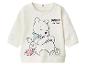 Witte Winnie de Poeh baby sweater met Poeh en Knorretje print.