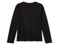 Een zwart longsleeve shirt met lange mouwen.