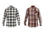 ESMARA MEN Heren Flanellhemd: Geruite flanellen overhemden in zwart/wit en rood/beige