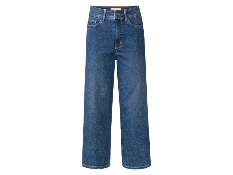 Ga naar volledige schermweergave: esmara® Dames jeans, wijde pijpen, met hoog katoengehalte - afbeelding 4