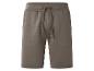 Bruine sweatshorts met trekkoord in de taille.