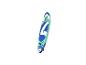 10'4' SUP board in mint, blauw en wit, met ALLROUND tekst.