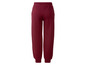 Bordeauxrode joggingbroek met elastische tailleband.