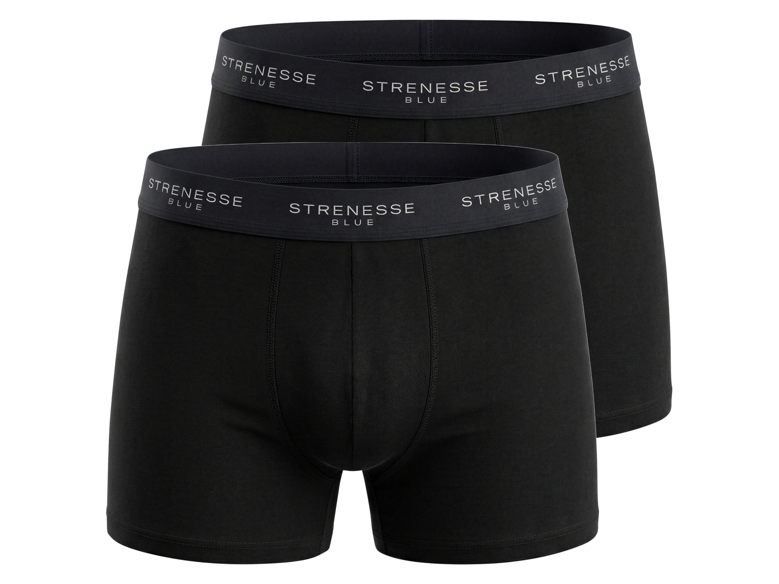 STRENESSE BLUE Set van 2 heren boxers (Zwart, L)