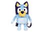 Blauwe en gele pluche Bluey rugzak met zwarte banden