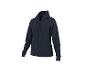 Donkerblauwe hoodie met rits.