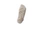 Beige sok met zebraprint op een witte achtergrond