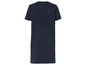 Een donkerblauw T-shirtjurkje