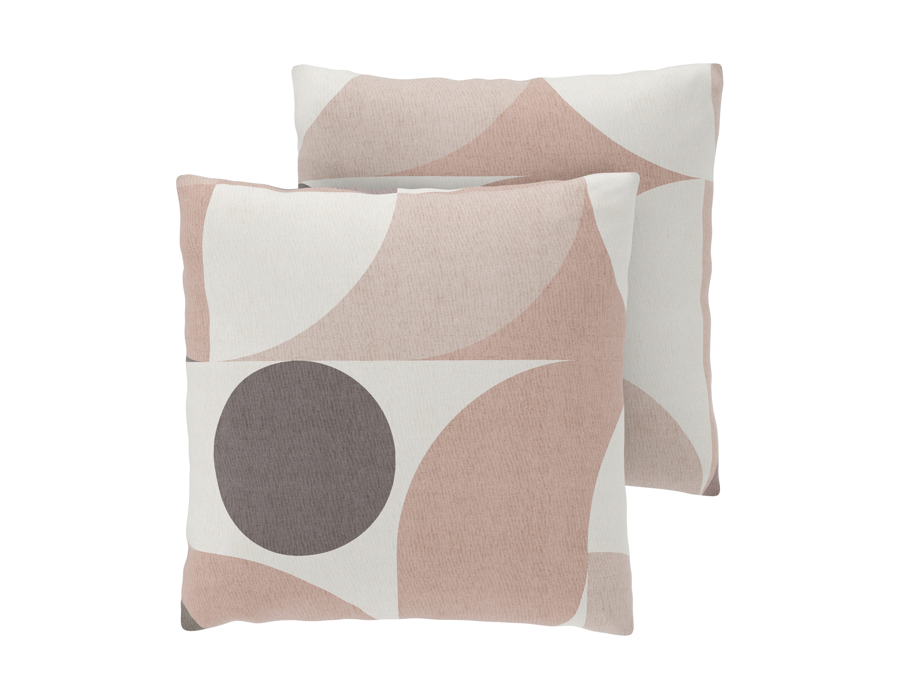 LIVARNO Set van 2 satijnen kussenslopen 60 x 50 cm (Strepen)