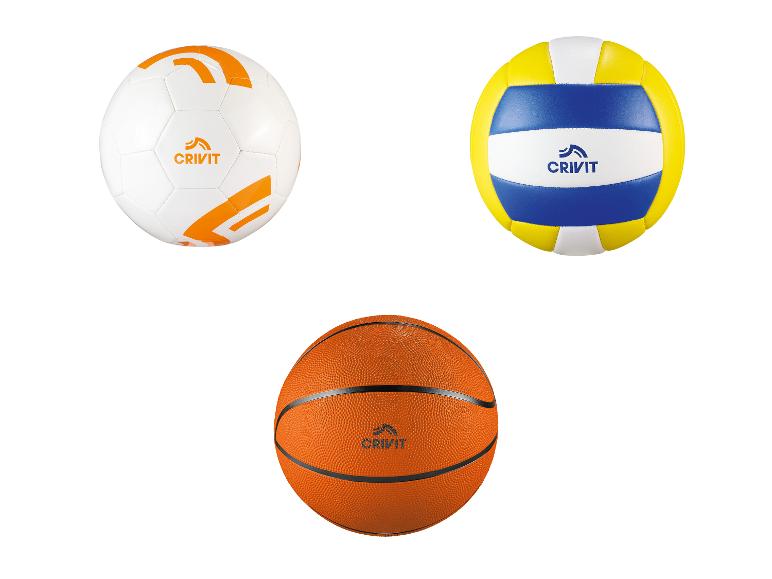 Voetbal, volleybal en basketbal van Crivit.