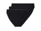 Drie paar zwarte hipster slips voor dames