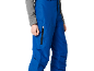 Blauwe skibroek met ritszak en grijs shirt