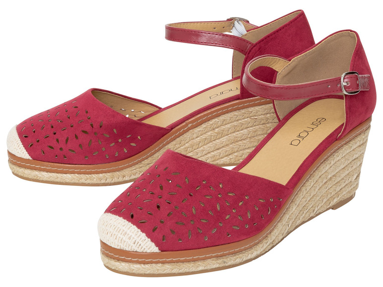 Ga naar volledige schermweergave: esmara® Dames sleehak-sandaal, zomerse bast-look - afbeelding 2