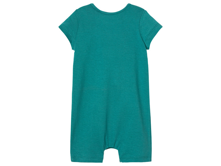 Een turquoise romper voor baby's