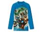 Blauw kindershirt met lange mouwen, Avengers print: Hulk, Iron Man en Captain America.