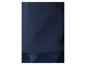 Close-up van een donkerblauwe fleecestof met een subtiele textuur.