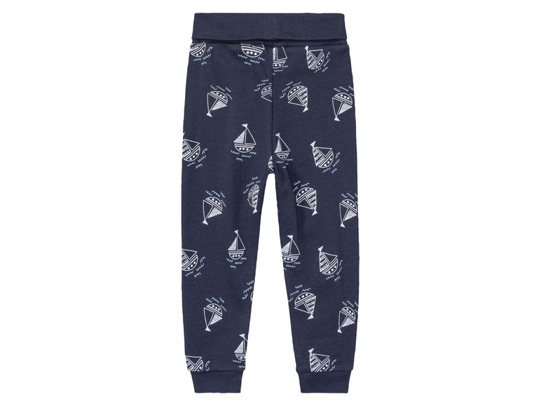 Donkerblauwe joggingbroek met een bootjesprint