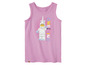 Een roze LEGO tanktop met een afbeelding van een eenhoorn.