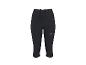 Zwarte sportcapri voor dames met trekkoord in de taille en logo.