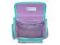 Frozen schooltas in paars en turquoise met binnenvakken.