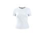Wit dames T-shirt met korte mouwen en geribbelde textuur