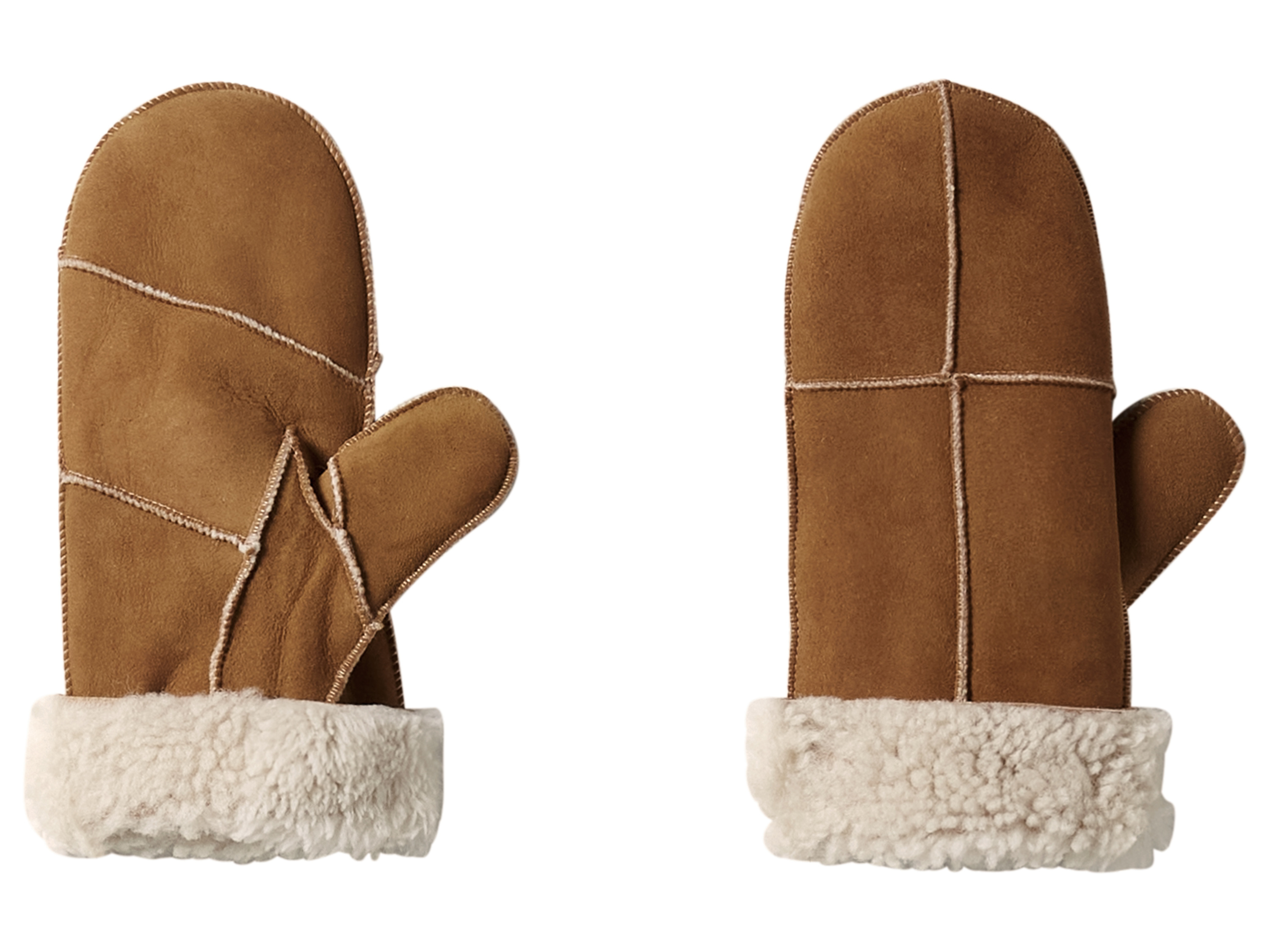 esmara Leren handschoenen (Beige, 8) afbeelding