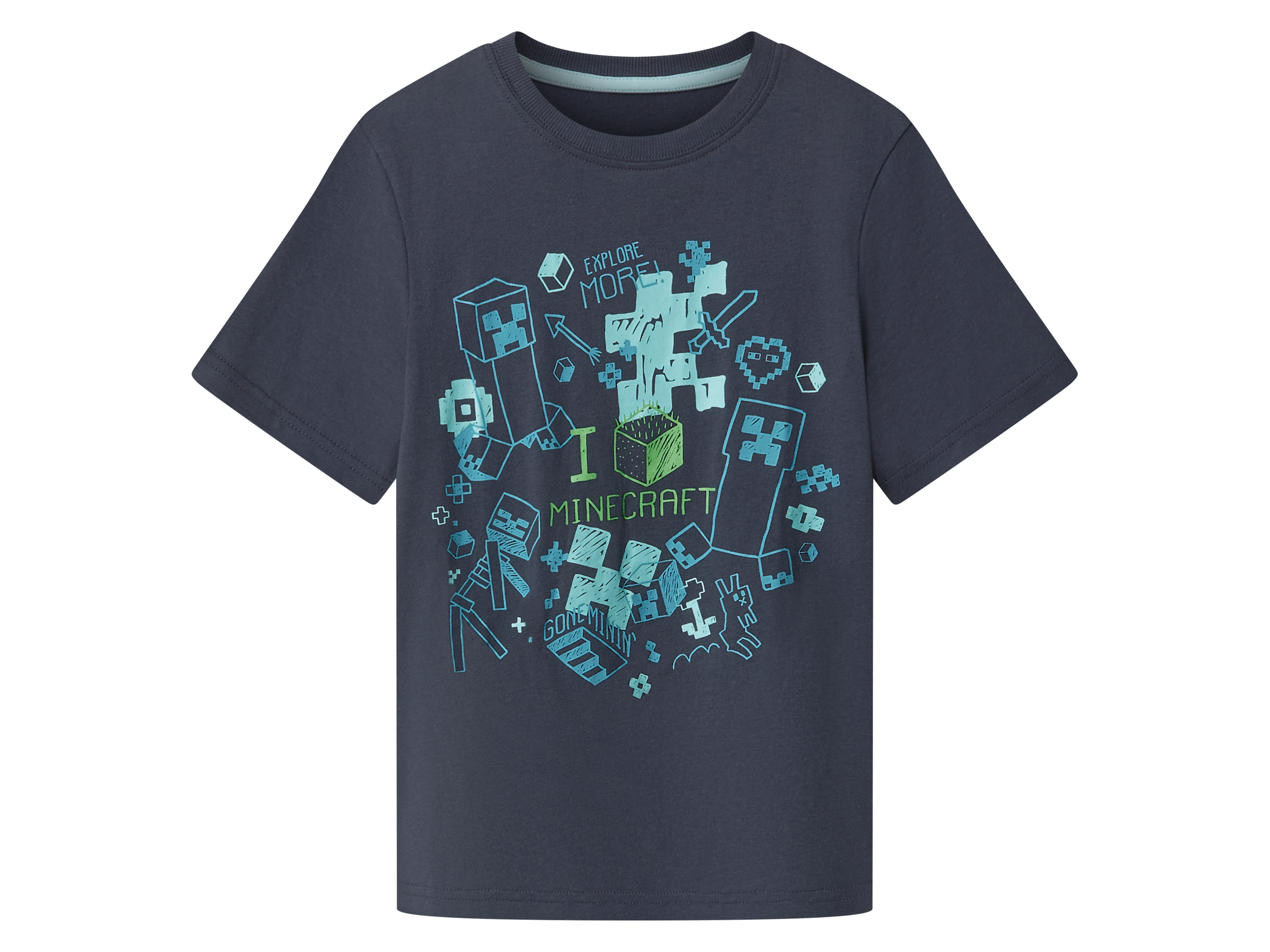 Kinder T-shirt (Marineblauw, 134/140)