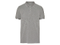 Een grijs poloshirt met een witte boord.