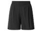 Zwarte dames shorts met elastische tailleband en plooien.