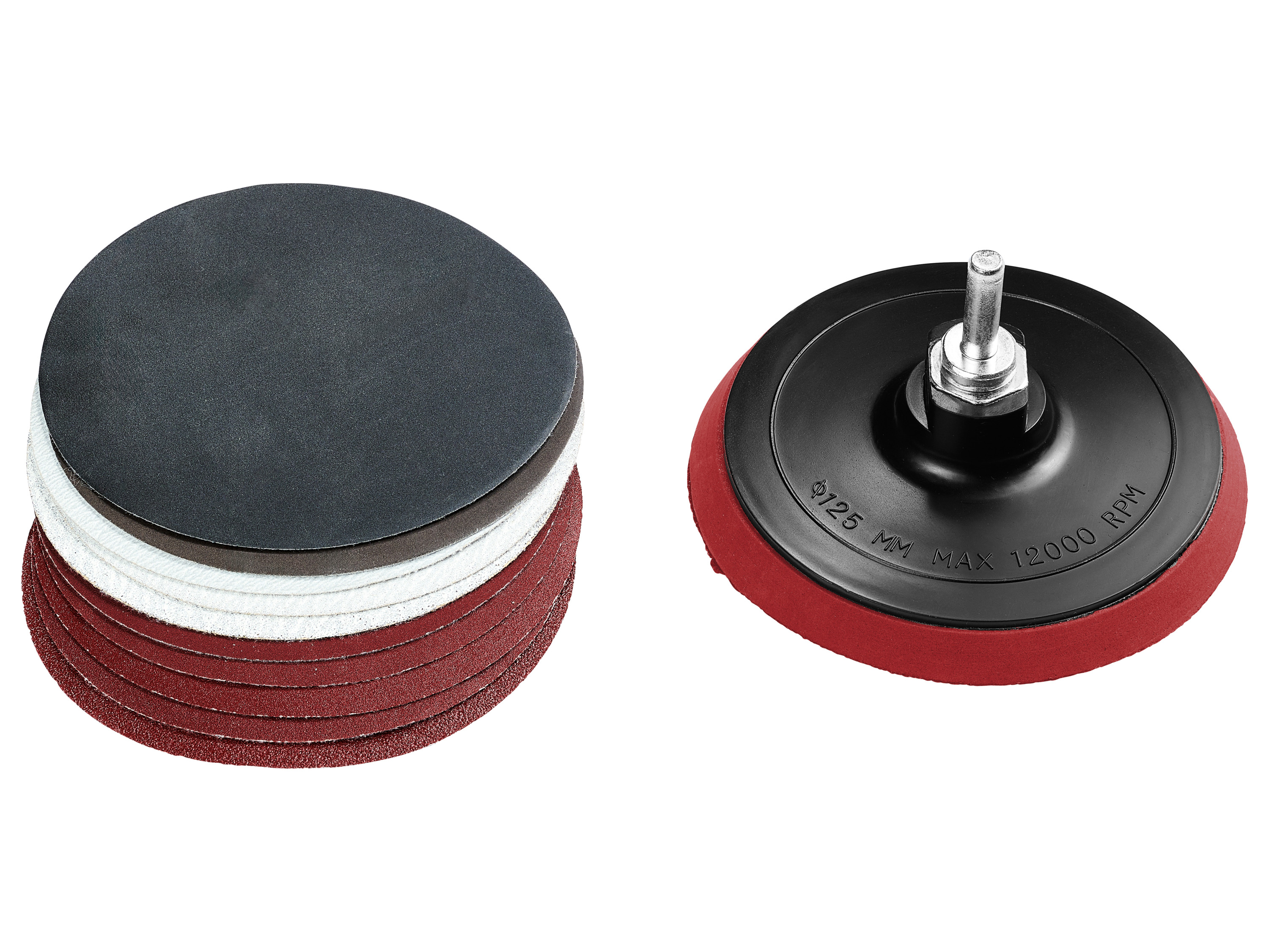 PARKSIDE Haakse slijper accessoires (Schuurschijf/-papier 12-delig)