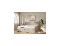 LIVARNO HOME gestoffeerd bed met tweepersoonsmatras in een moderne slaapkamer.