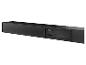 Achterpaneel van de soundbar met AUX-, USB-, HDMI-, optische en AC-IN-poorten.
