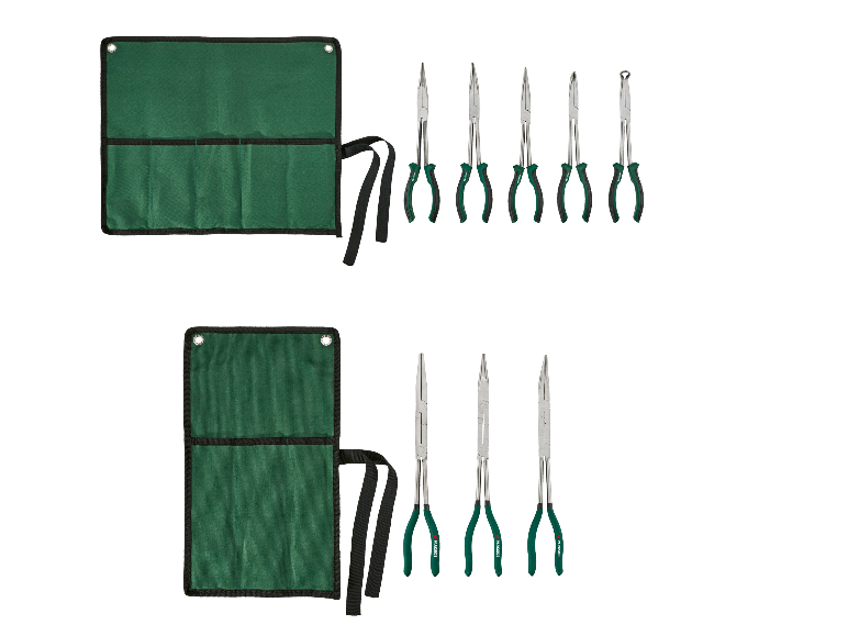 PARKSIDE® Langbektangenset of dubbelgewricht-tangenset met opbergtas.