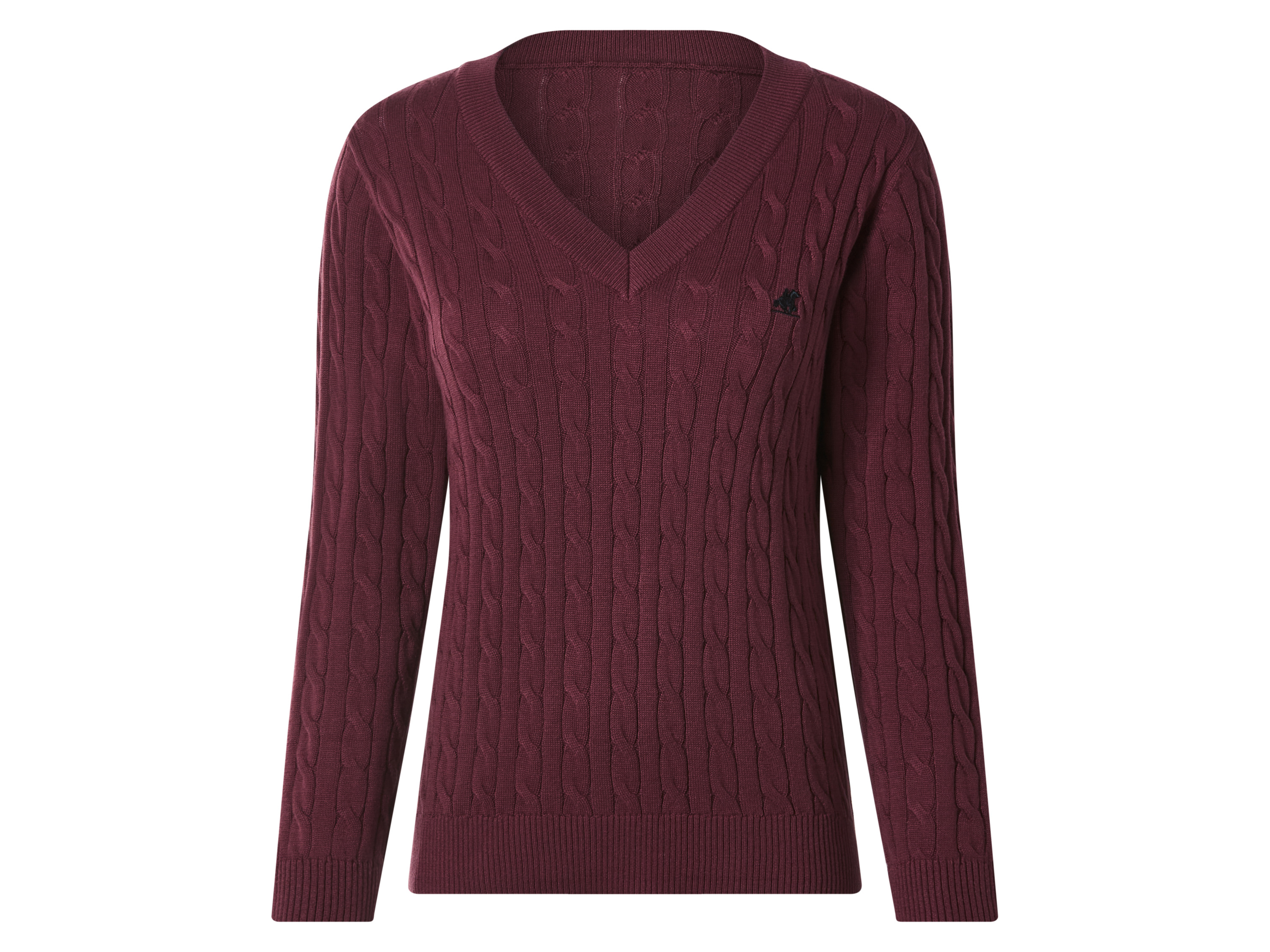 esmara Gebreide dames trui (bordeaux rood, L (44/46))
