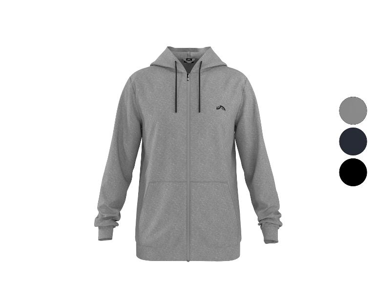 Grijze hoodie met rits, met kleurstalen
