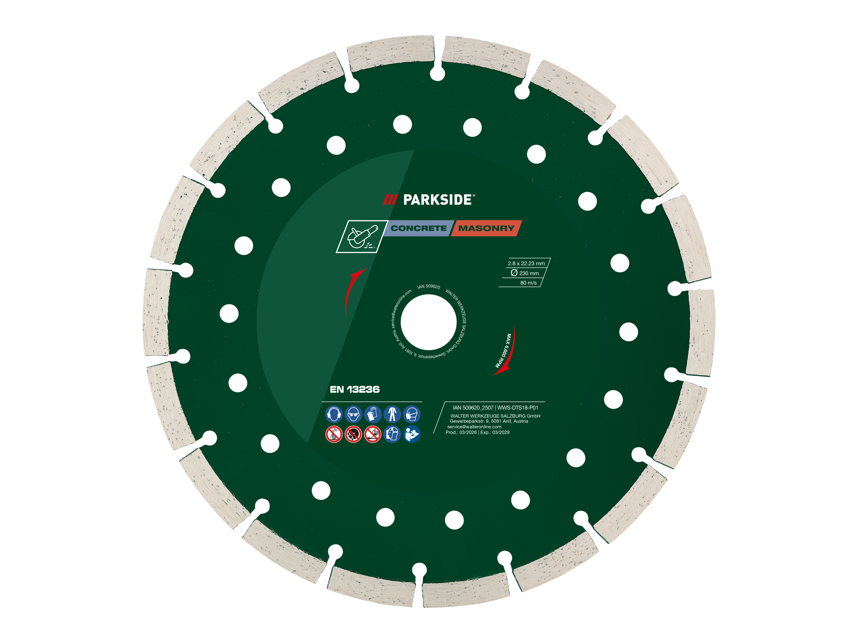 PARKSIDE Slijpschijven 230 mm (Diamant slijpschijf)
