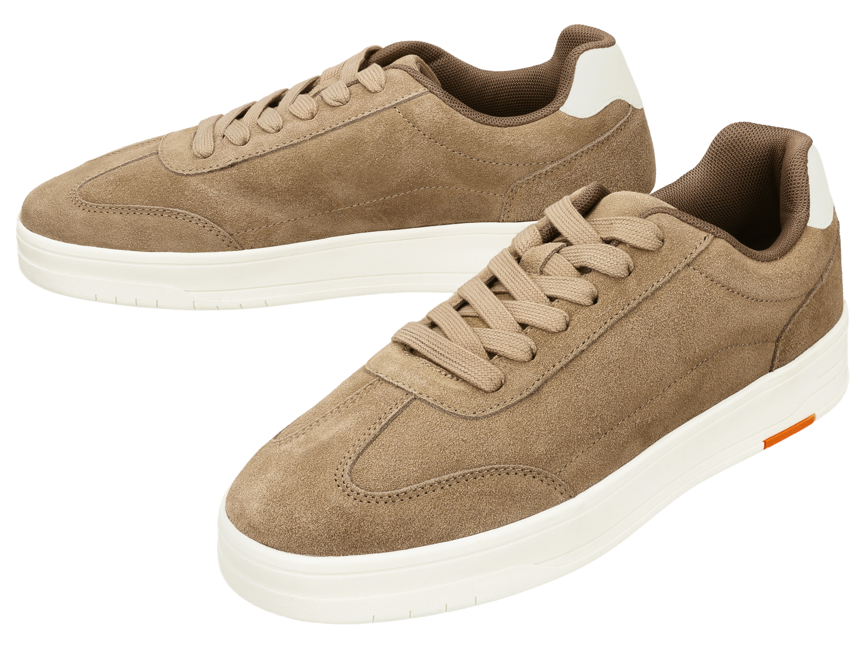 ESMARA MEN Heren schoenen, leer (Taupe, 43)