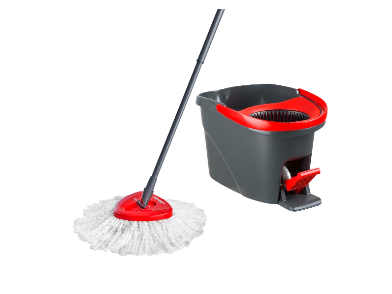 Vileda mop- en emmerset met centrifugesysteem.