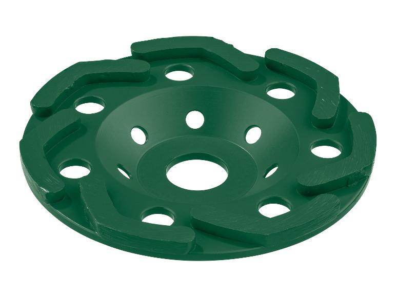 Groene slijpschijf met gaten.