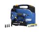 LIVARNO® PBS151 persluchttacker/-nagelaar met Rapid-branding, inclusief blauwe opbergkoffer en accessoires.