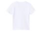 Wit T-shirt met korte mouwen voor heren, achterkant