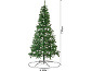 Kunstkerstboom, 210 cm hoog, 106 cm diameter aan de basis.