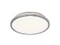 Ronde LED plafondlamp met een grijs frame en witte diffuser