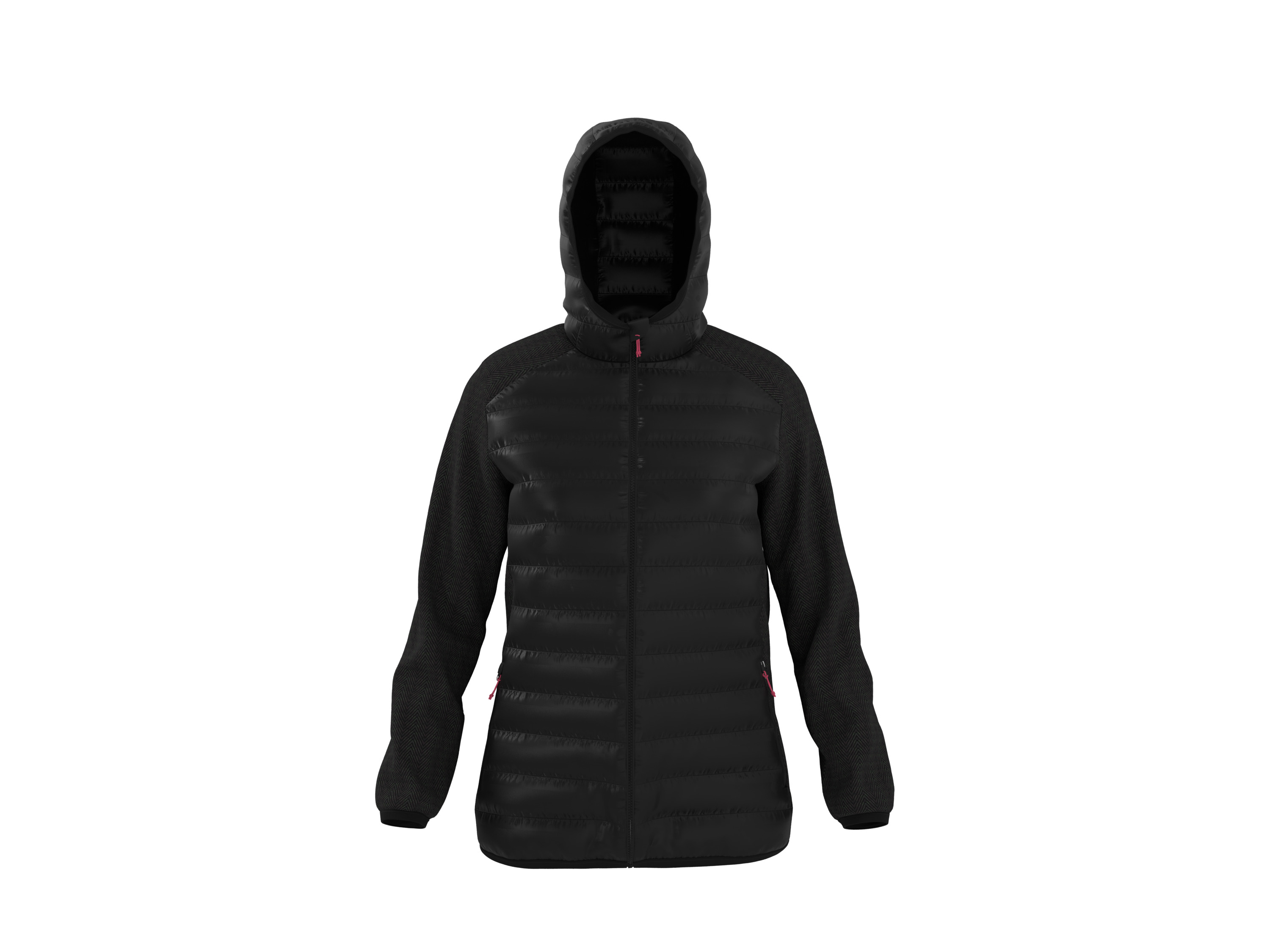 CRIVIT Dames hybride jas (Zwart, XS (32/34))