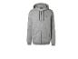 Grijze hoodie met rits.