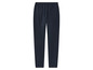 Donkerblauwe joggingbroek met elastische tailleband.